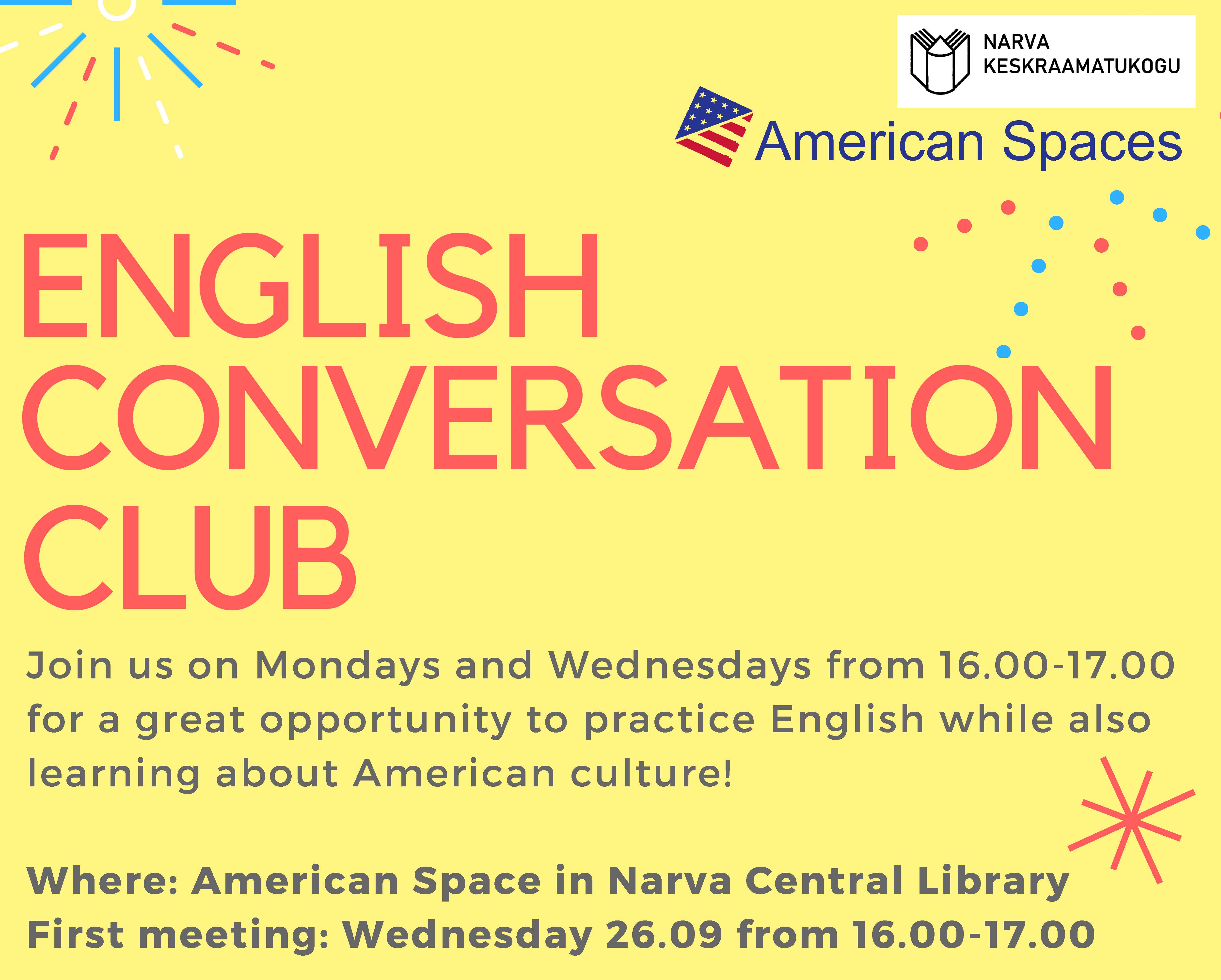 Updated English Club Poster